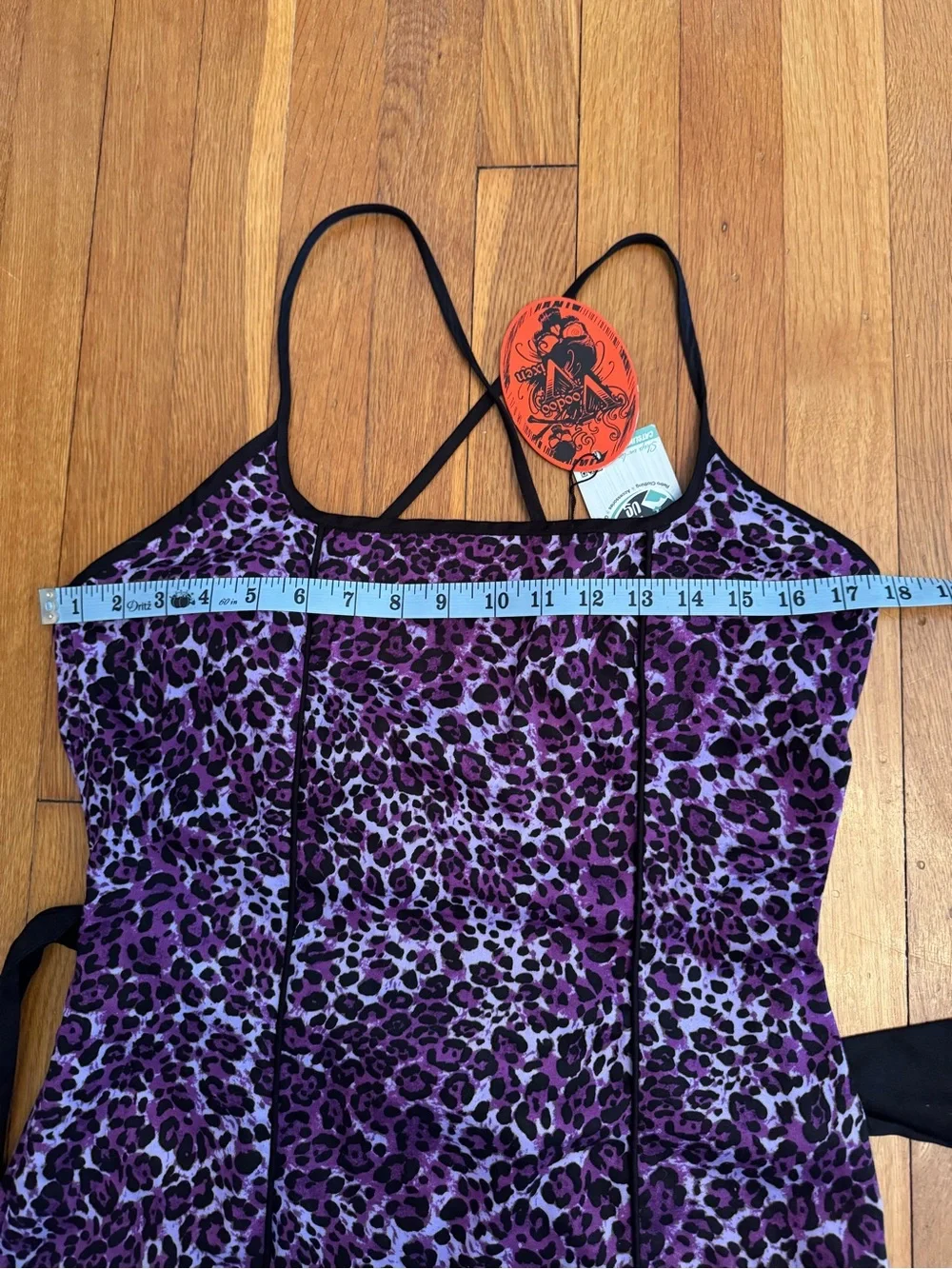 Voodoo Vixen Purple Leopard Print Wiggle Dress - Picture 5 of 9